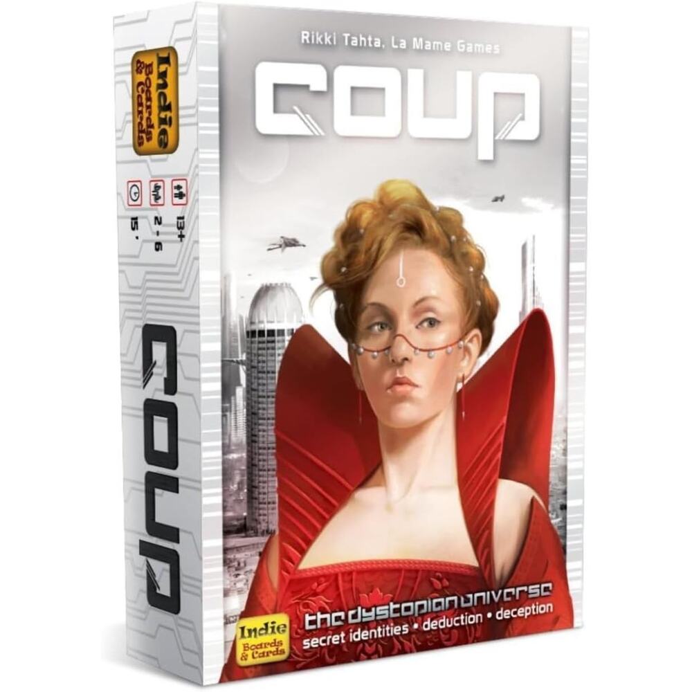 Coup - The Fast, Fun Bluffing Party Game for 2-6 Players. Perfect for Family Gam